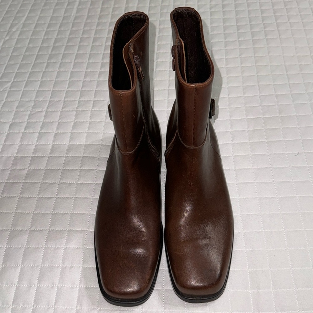 Cole Haan Brown Leather Waterproof Boots